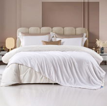 富安娜 被子蚕丝羊毛二合一被秋冬蚕丝被子被芯保暖蚕丝羊毛冬被四季被